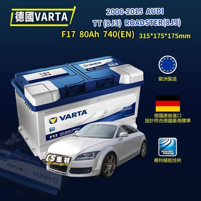 CS車材 - VARTA 華達電池 AUDI TT (8J3、8J9) 06-15年 非韓製 代客安裝