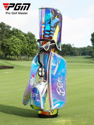 熱銷 PGM 高爾夫球包女支架包便攜式炫彩球桿包旅行球包袋golf衣物包 可開發票