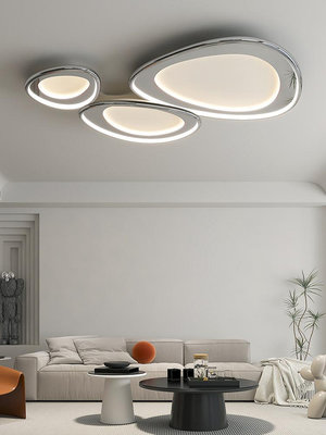 客廳吸頂燈2024年新款現代簡約大氣中山燈具鵝卵石臥室燈全屋套餐--原久美子