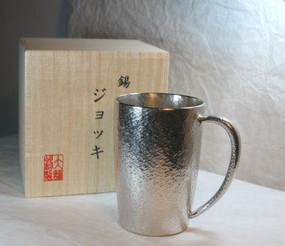 OSAKA SUZUKI~大阪錫器~17-4-1~jb3~錫杯~啤酒杯~400ml~手工精製~日本製~超取免運~
