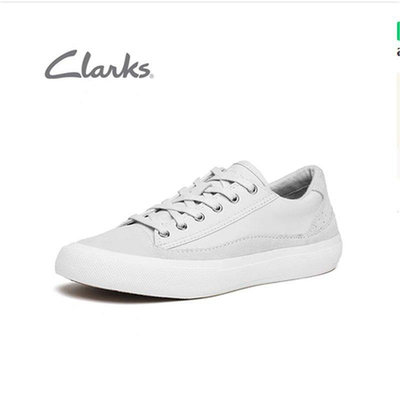【小鹿甄選】Clarks 女鞋拼接板鞋平底小白鞋女單鞋 Aceley Lace