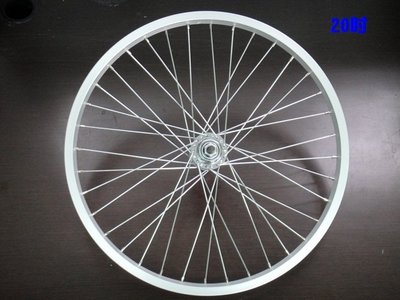『聯美自行車』(E17) 20吋 (後 輪) 輪合金輪圈輪組(6~7速) 鋁製一體成型花鼓 不鏽鋼幅條