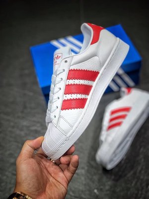 Adidas Originals Superstar 白紅 皮革 貝殼頭 運動休閒鞋 BD7370