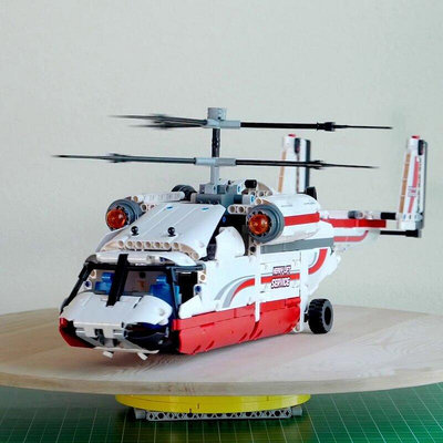 極致優品 正品樂高42052 LEGO拼裝積木玩具雙旋翼運輸直升機 帶動力絕版 LG585