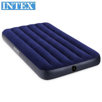 intex64757家用充氣床戶外單人氣墊床加高加厚折疊午休充氣床墊
