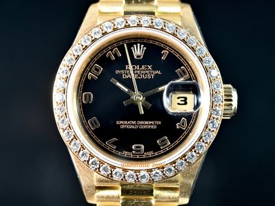 [好時計] Rolex 勞力士 69178 Datejust 原裝阿拉伯數字面 精鑲鑽圈 女錶 26mm LRH428