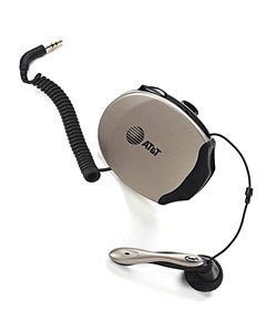美國名牌AT&amp;T H450免持聽筒 電話耳麥,靜音控制 音量大小,腰帶夾 耳塞式,降噪,自動收線功能