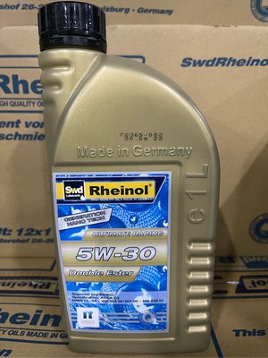 德國萊茵 SWD Rheinol NANO DOUBLE ESTER 5W30 奈米雙酯全合成機油 公司貨