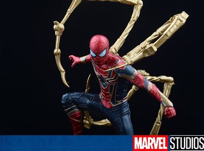 【Marvel 】復仇者聯盟 蜘蛛人 英雄远征归来 钢铁蜘蛛人 雕像GK改 手办 模型 摆件 28CM