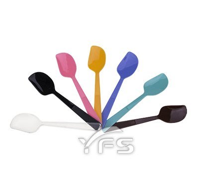 彩色布丁匙(無塑包)-長100mm (調味匙/茶匙/塑膠匙/冰淇淋匙/甜點匙/蛋糕匙/優格/冰沙)