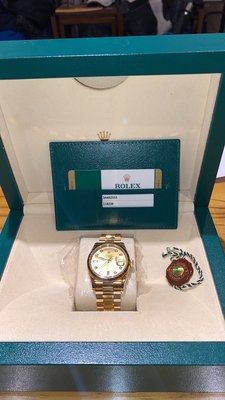 客戶寄賣  2016年 勞力士 Rolex DayDate 118238 36mm 元首型錶帶