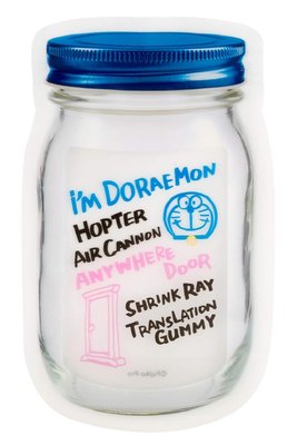 哆啦A夢Doraemon 保鮮罐造型夾鍊袋S，夾鏈袋/飾品袋/透明袋/平口袋/小物收納，X射線【C061795】