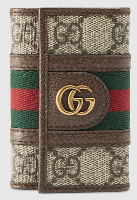 名品特搜站~100%新品Gucci Supreme Ophidia GG鑰匙包，歐洲官網限定款，僅一個現貨在台