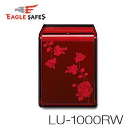 【超霸居家安全館】Eagle Safes 韓國防火金庫 保險箱 (LU-1000RW)(酒紅玫瑰)
