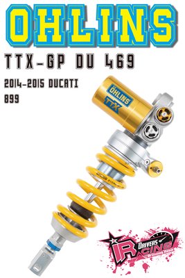 ♚賽車手的試衣間♚ Ohlins ® TTX-GP DU 469 2014-2015 Ducati 899 避震器