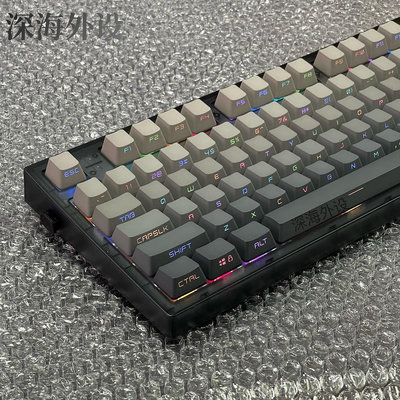 鍵盤 腹靈MK870鍵客制化三模機械鍵盤套件熱插拔RGB光三五腳軸