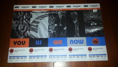NBA 紐約尼克隊 2011-2012  球季封館期間10場全新門票 林書豪 Anthony Stoudemire