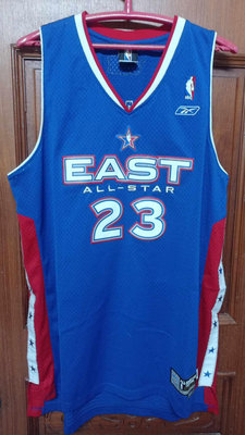 NBA明星賽Lebron James東區藍色球衣XL號