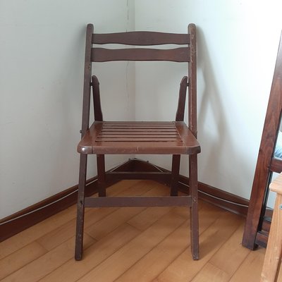 【MarsC】早期實木折疊（摺疊）椅.老木椅-剩1張