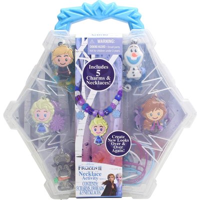 預購 美國 Disney Frozen 冰雪奇緣2 可愛串珠項鍊 女童最愛 飾品 禮物 玩具組 套組 聖誕交換禮