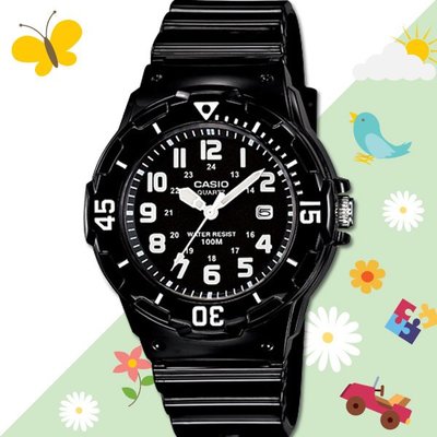 CASIO 手錶專賣店 LRW-200H-1B 兒童錶 防水100米 日期 可旋轉錶圈 膠質錶帶 LRW-200H