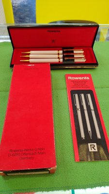 庫存新品，德國Rowenta原子筆，一套共3支，有外盒收納（白色)(Parker/MontBlanc/Fabe