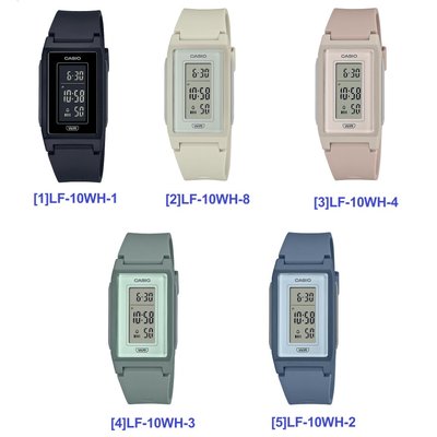 [幸福時刻]CASIO 卡西歐外型細長、重量輕盈的數位手錶LF-10WH-8 LF-10WH-3 LF-10WH-4