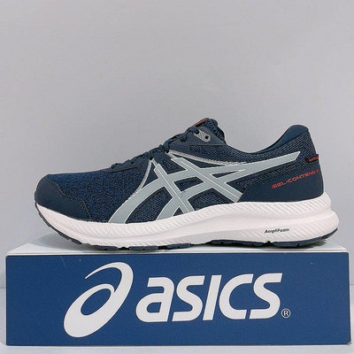 ASICS GEL-CONTEND 7 WP(4E) 男生 藍色 防潑水 4E楦 運動 慢跑鞋 1011B333-400