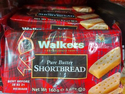 英國 Walkers 蘇格蘭 皇家 迷你奶油餅乾 Pure butter shortbread 奶油酥餅