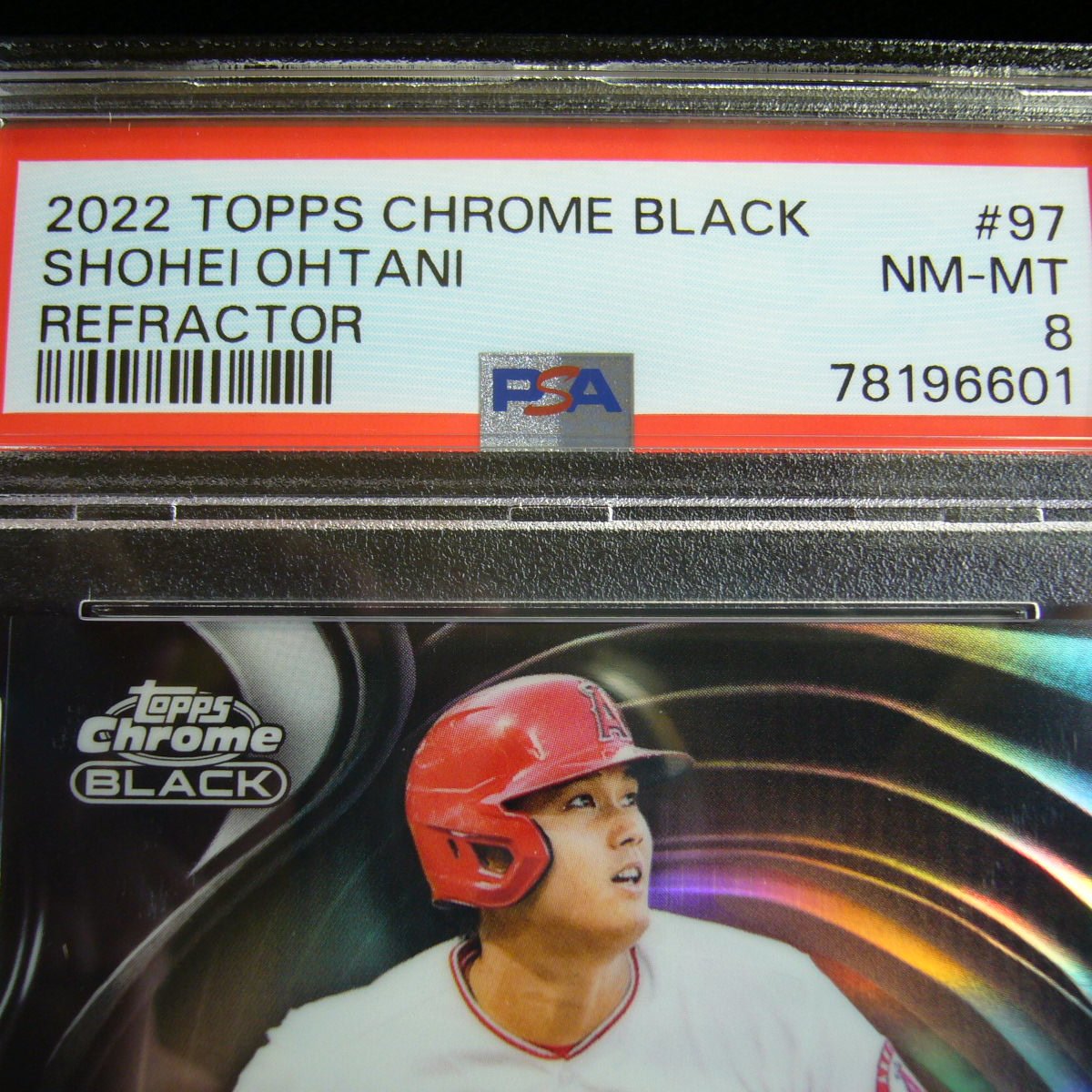 大谷翔平極品限量199張同背號金屬亮面平行鑑定卡2022 Topps Chrome