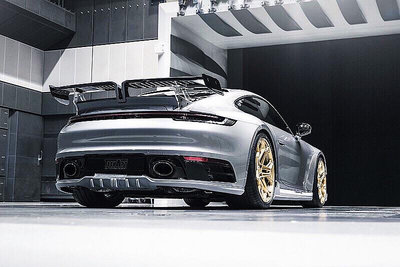 新款保时捷911改装大小包围Porsche992改装Techart碳钎维GT大尾翼----請詢價