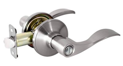 加安水平鎖LC2601-60mm 浴廁鎖 無鑰匙 不鏽鋼磨砂色 左右不分邊都適用