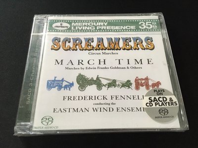 ．私人好貨．二手．SACD．早期 未拆封【Screamers March Time】正版光碟 音樂專輯 影音唱片 中古碟
