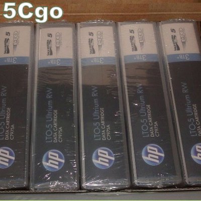 5Cgo【權宇】HP惠普LTO-5 Data Cartridge RW 1.5~3.0TB C7975A資料備份磁帶含稅