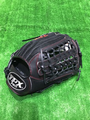 棒球世界全新LS路易斯威爾牛皮製棒壘球手套外野網狀球檔 特價黑色