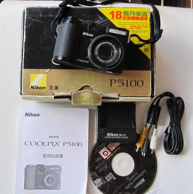 盒裝全配 NIKON COOLPIX P5100 類單眼相機 (1200萬相素)