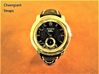 勞力士墊厚的鴕鳥皮錶帶巧將手工錶帶 Rolex handmade ostrich strap Cheergiant
