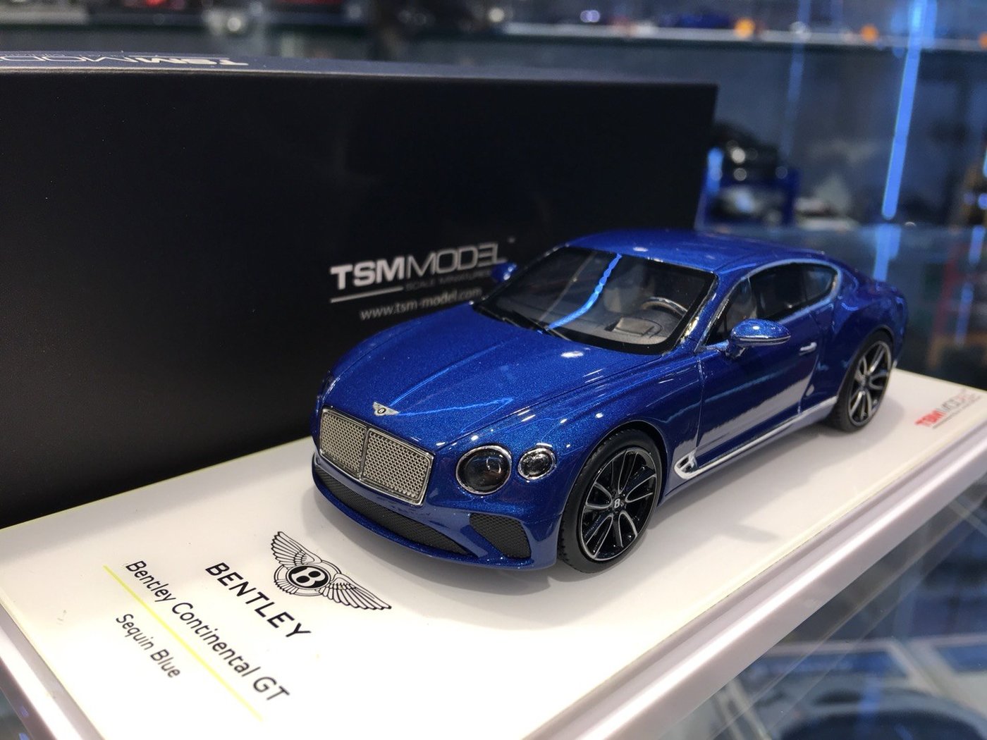 吉華科技＠ 1/43 TSM TSM430376 Bentley Continental GT Sequin 藍