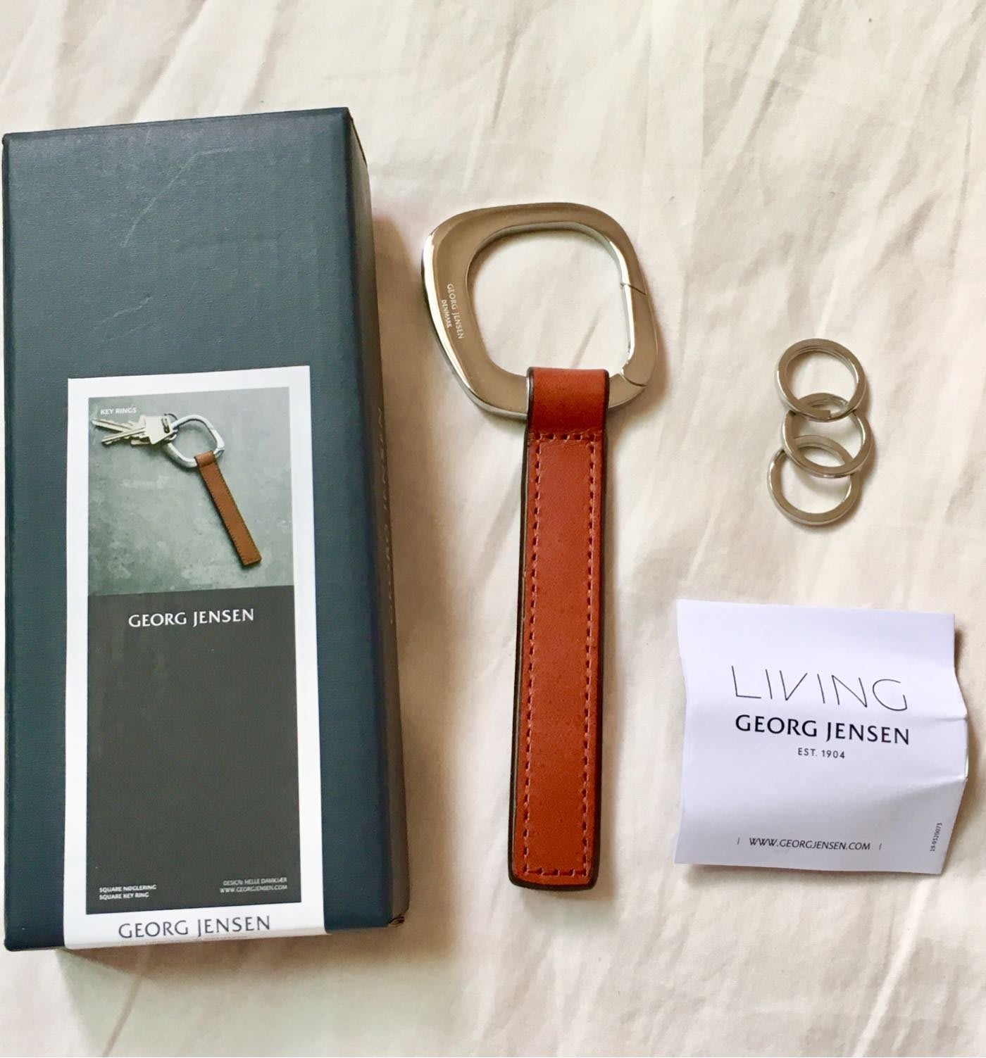 Georg Jensen Living Orbit Keyring At John Lewis Partners