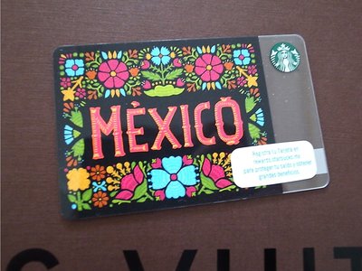 2017 墨西哥 星巴克 Starbucks 隨行卡
