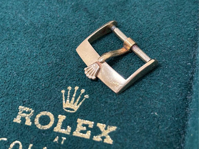 ROLEX 原廠 16mm YG K金扣 1601,1803,16518,18238,18248,18038用停產老扣