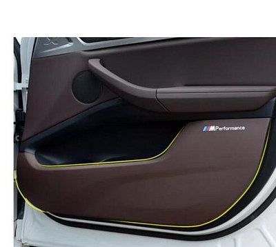 BMW車門防踢墊 X2/X5/X6/X7車門防踢墊2系旅行版3系5系GTX1皮革防護改裝配件