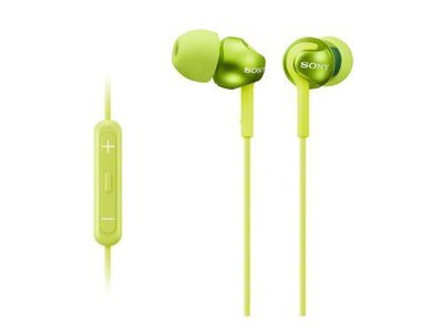 Bz Store 日本境內版 SONY MDR-EX110IP 封閉型 耳塞式 耳機 支援智慧型手機 螢光綠