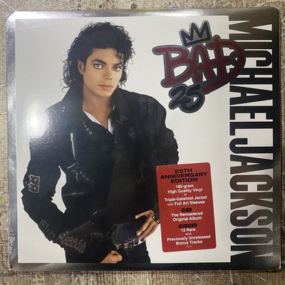 【熱賣下殺】現貨Michael Jackson Bad邁克杰克遜真棒25周年豪華版3LP黑膠唱片
