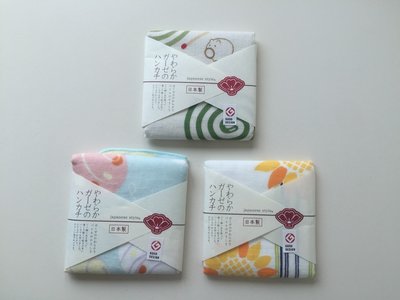發現花園 日本選物~日本製JS 紗棉 方巾 手帕 - 小豬蚊香/彩球/向日葵