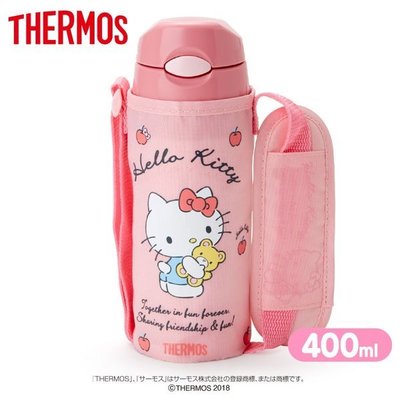 代購現貨 日本三麗鷗Hello Kitty&amp;膳魔師聯名 保冷瓶蓋吸管瓶400ml