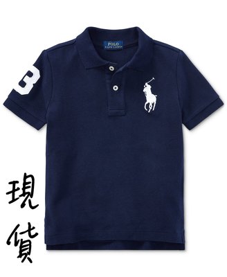 #01美國代購 現貨 青年版 Polo Ralph Lauren 深藍色大馬 POLO衫  (XL) ㊣