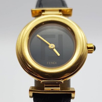 FENDI 芬迪 vintage 金圈女仕腕錶