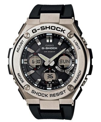 附發票 台灣卡西歐公司貨【時間光廊】CASIO 卡西歐 G-SHOCK 絕對強悍 太陽能 GST-S110-1A