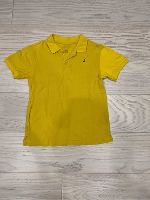 NAUTICA 黃色短袖POLO衫 適合身高約140公分